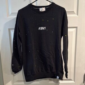 Black Graphic Men's Sweater